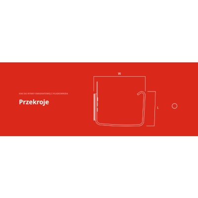 KROP Hak doczołowy z płaskownika do rynny kwadratowej 135 mm